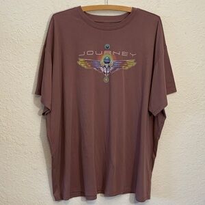 Journey Graphic Men's Oversized T-Shirt - Mauve
